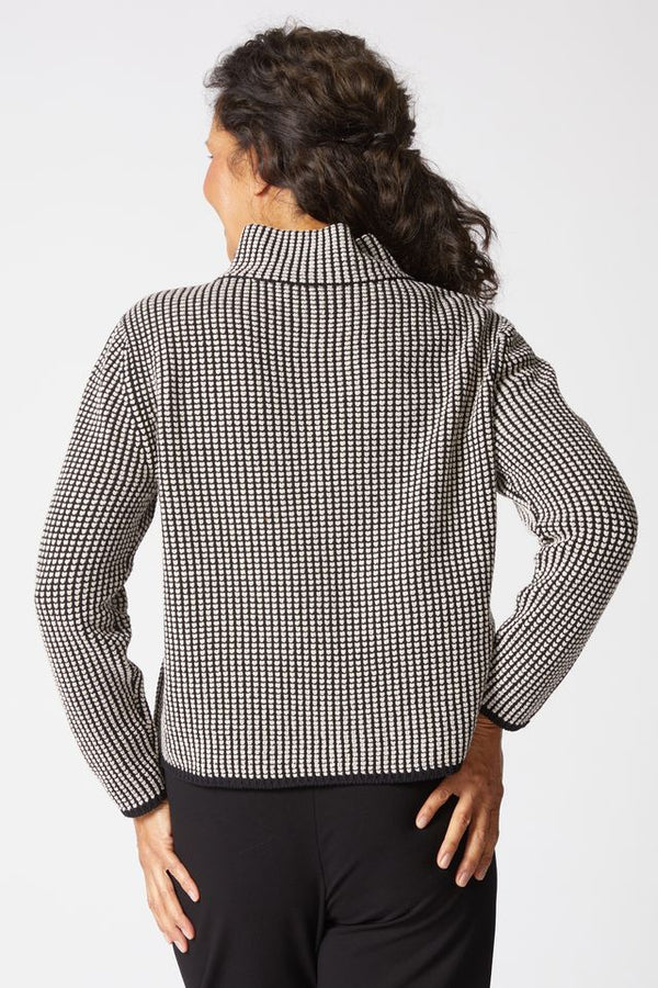 Black & White Checkered Pullover