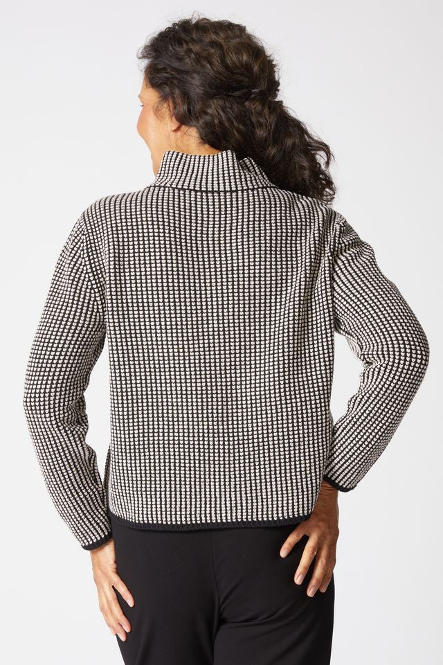 Black & White Checkered Pullover