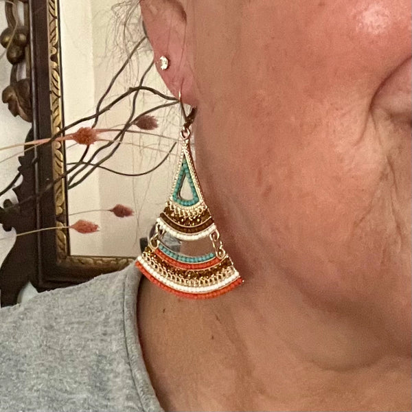 Beaded Angles Earrings