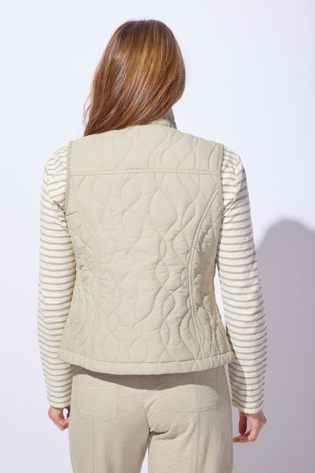 Khaki Wave Quilt Summit Vest