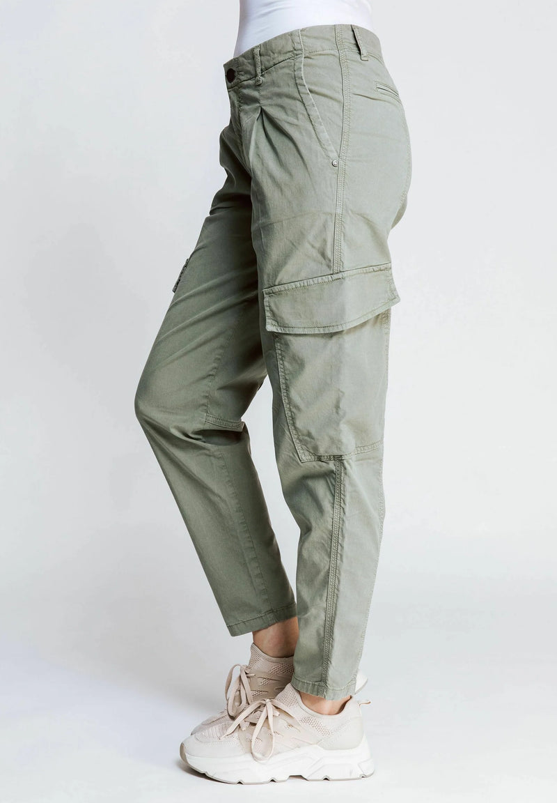 Green Stretch Cargo Pant