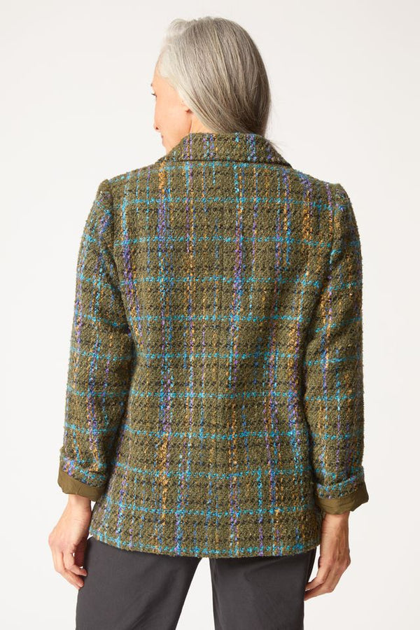 Avocado Plaid Blazer