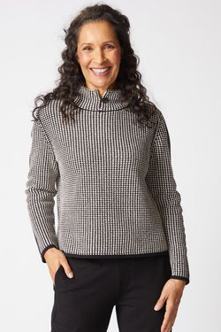 Black & White Checkered Pullover