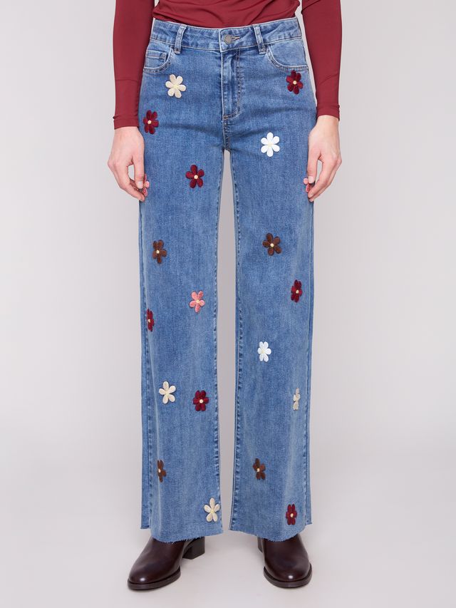 Flower Patch Wide Leg Jean