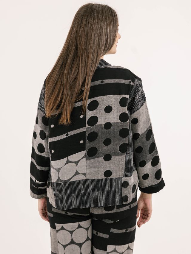 Lara Grey & Black Mix Cardigan