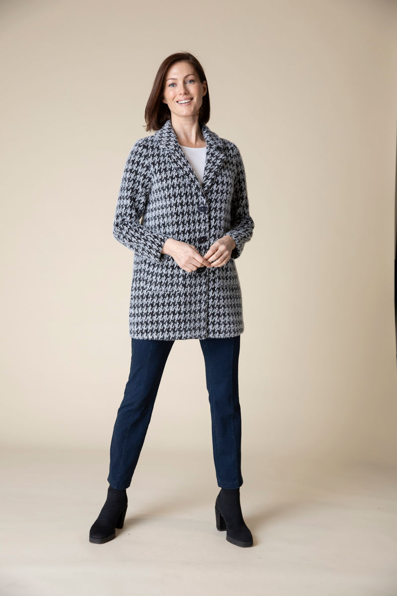 Chenille Houndstooth Jacket