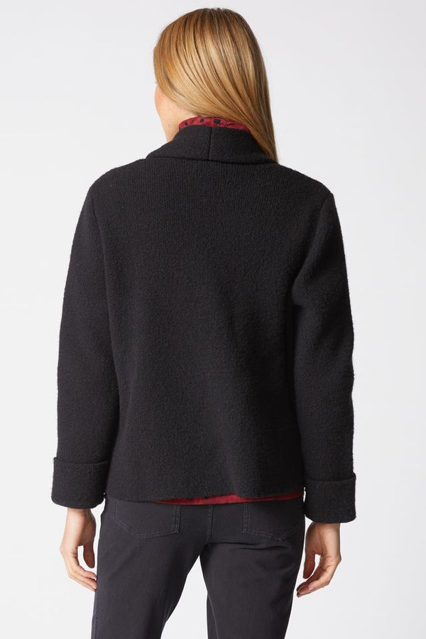 Black Open Pocket Cardi