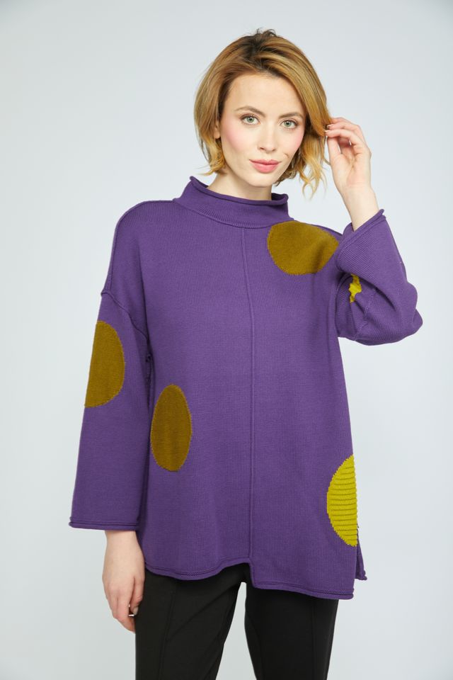 Violet Circle Tunic Sweater