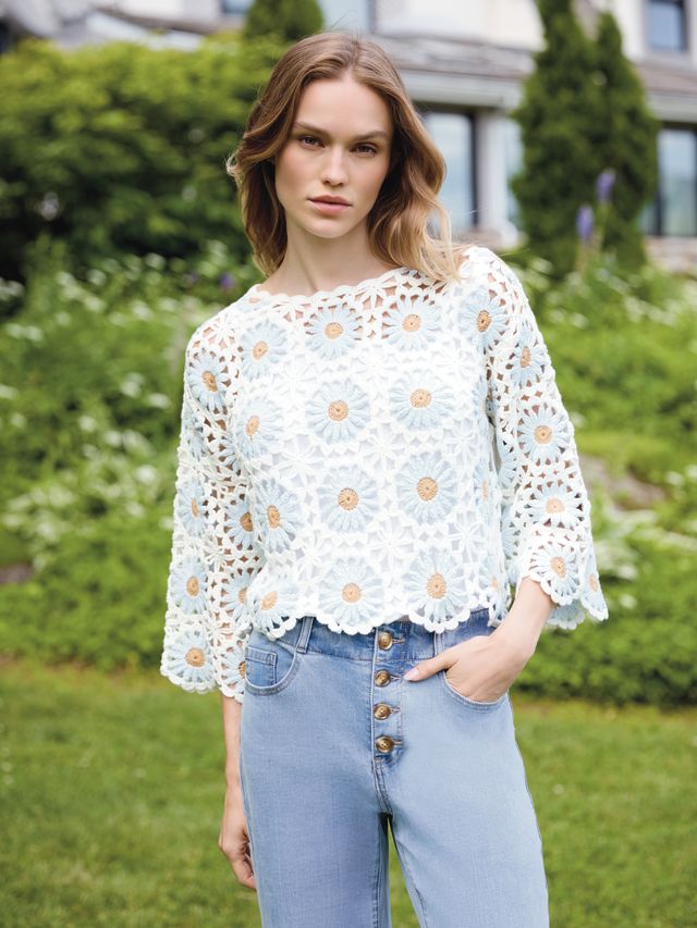 Crochet Flower Top – Gondwana & Divine Clothing Co.