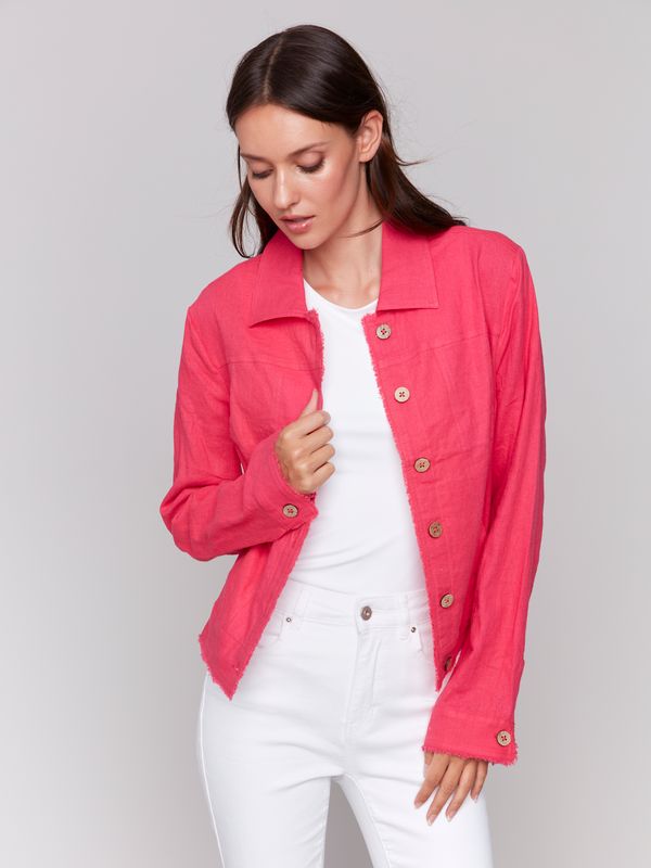 Paradise Button Linen Jacket