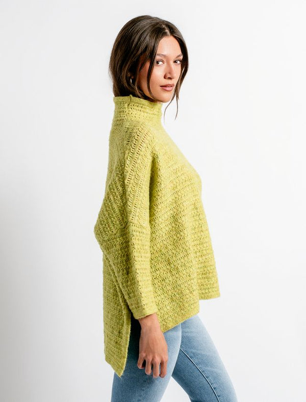 Retro Lime Knit Sweater