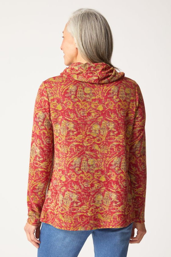 Ruby Fleece Cowl Neck Top