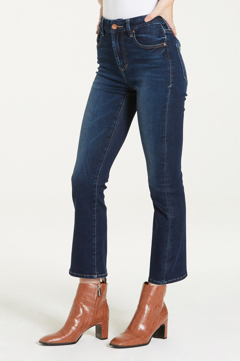 Hi Rise Crop Flare Jean