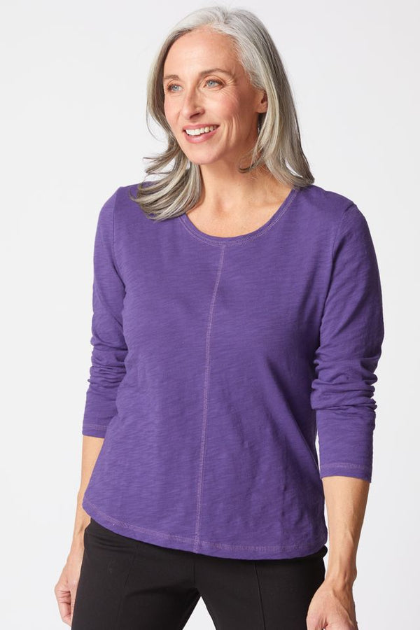 Mulberry Seam Long Sleeve Top