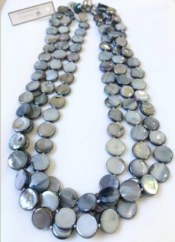 Mother of Pearl 3 Strand Necklace