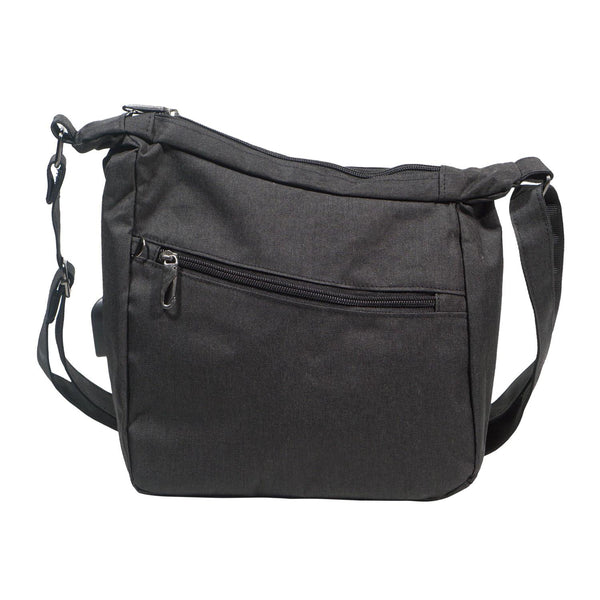 Black Charge & Go Shoulder Bag