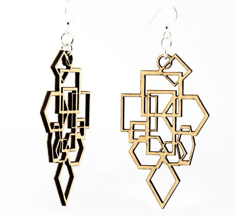 Diamond Squares Earring