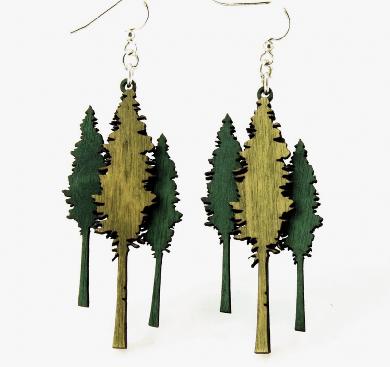 Redwood Tree Earrings