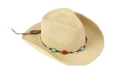 Beige Cowrie Cowboy Hat