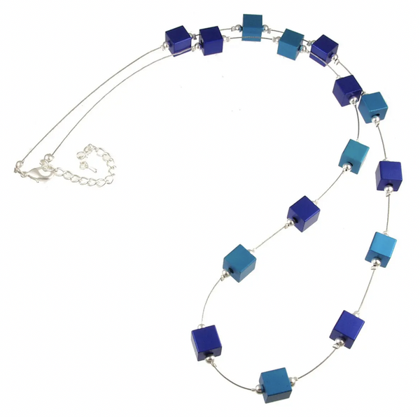 Matte Royal Cube Long Necklace