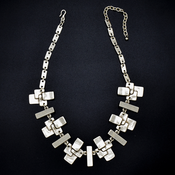 Pewter Geo Necklace