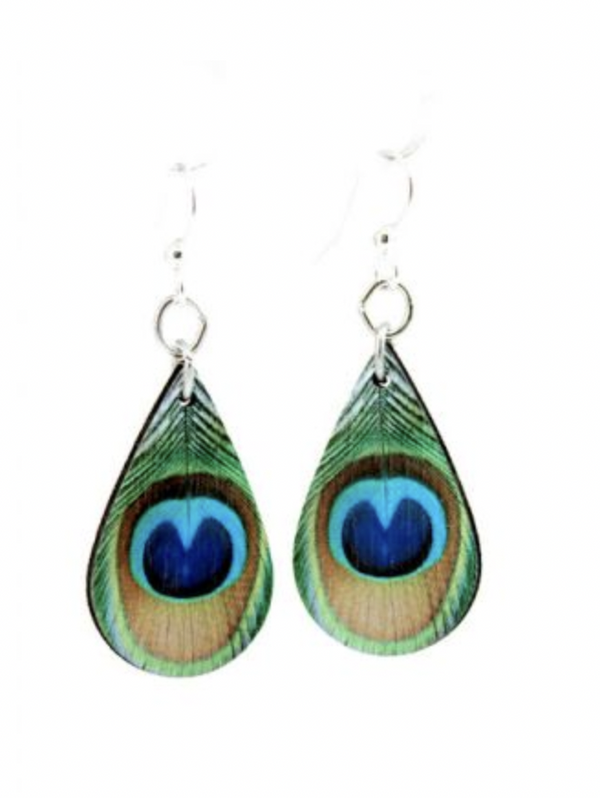 Peacock Feather Earrings