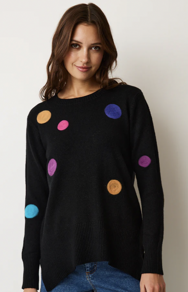 Black Dotty Dot Tunic