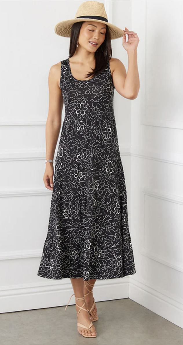 Tiered Midi Dress