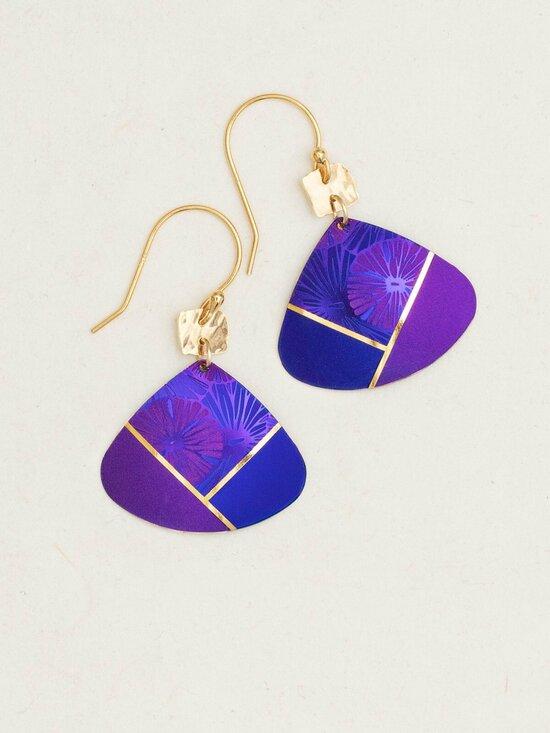 Purple Rowen Earring