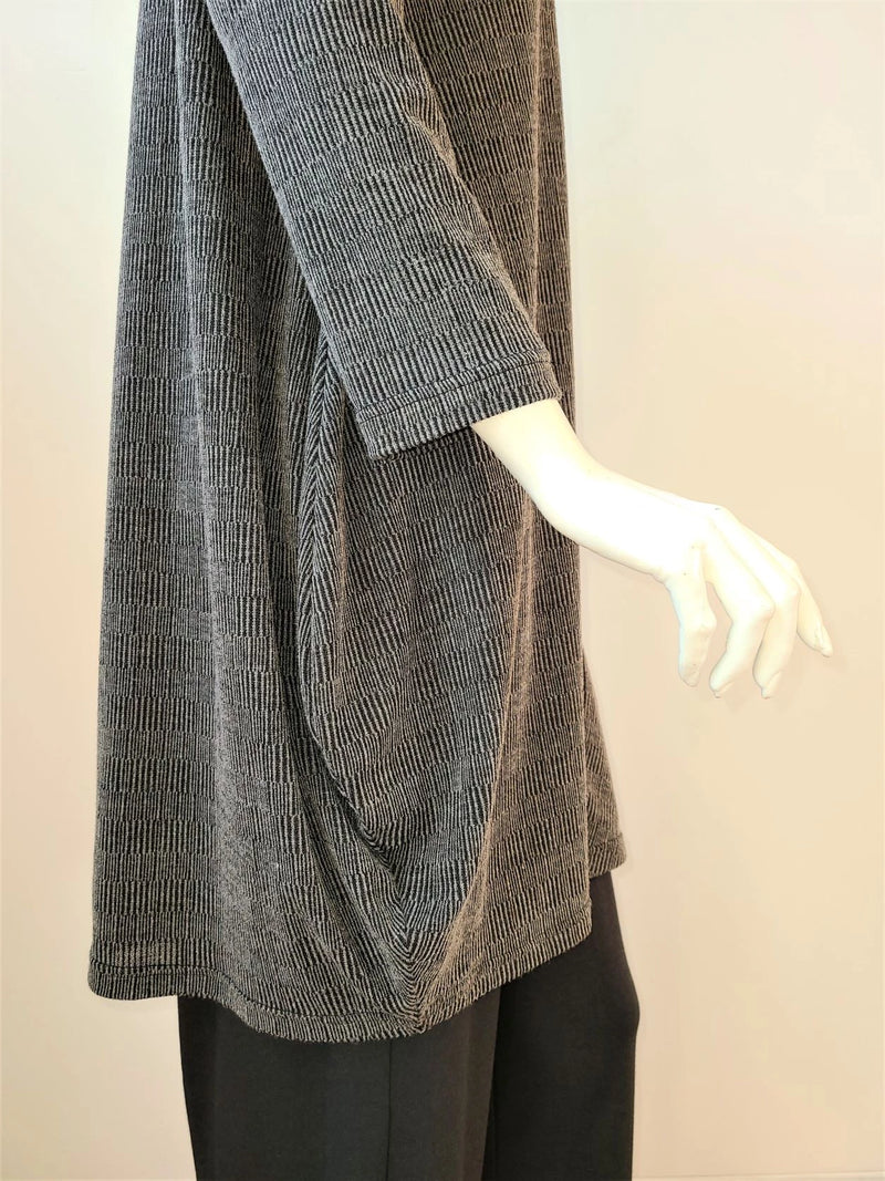Textured Knit Tunic Dress