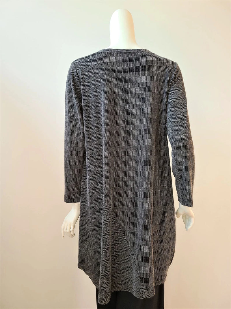 Textured Knit Tunic Dress