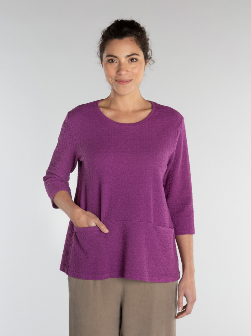 Magenta Pocket Pullover