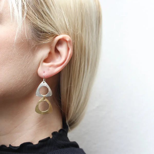 Rounded Triangles Earring