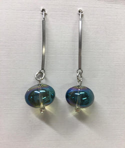 Glass Ball Green Dangle