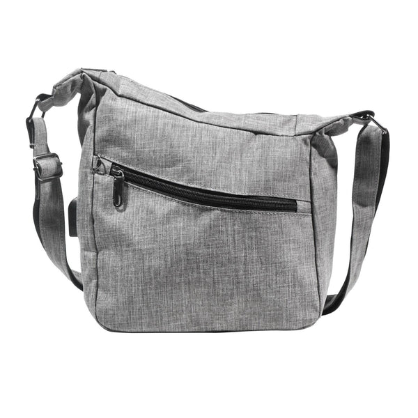 Gray Charge & Go Shoulder Bag