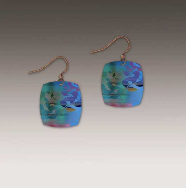 Blue Floral Small Earring