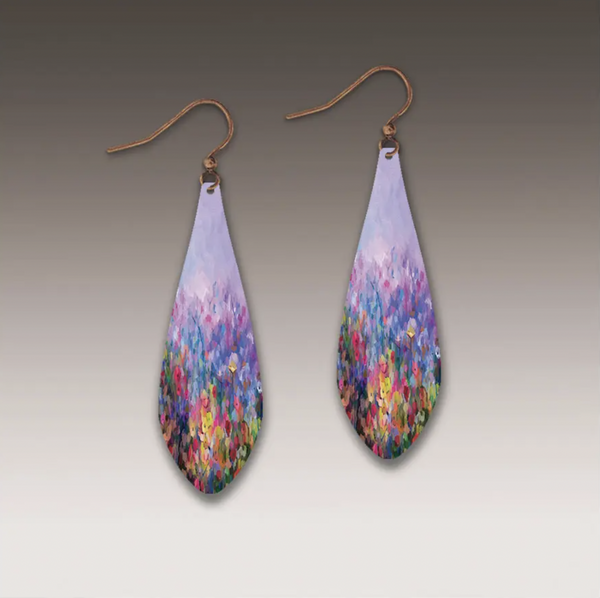 Watercolor Floral Earring