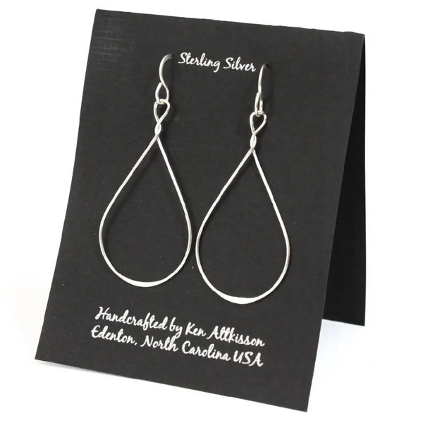Sterling Twist Tear Earring