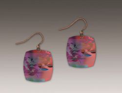 Square Floral Earring