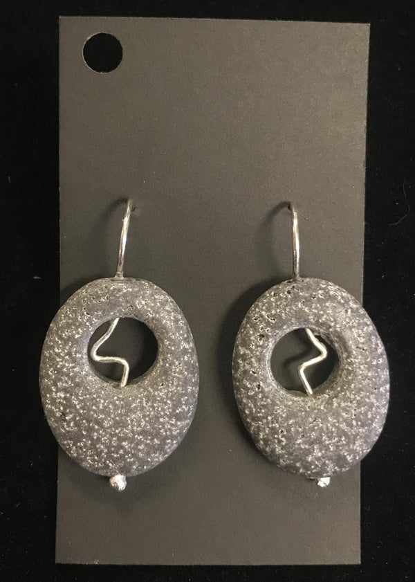 Lava Stone Earring