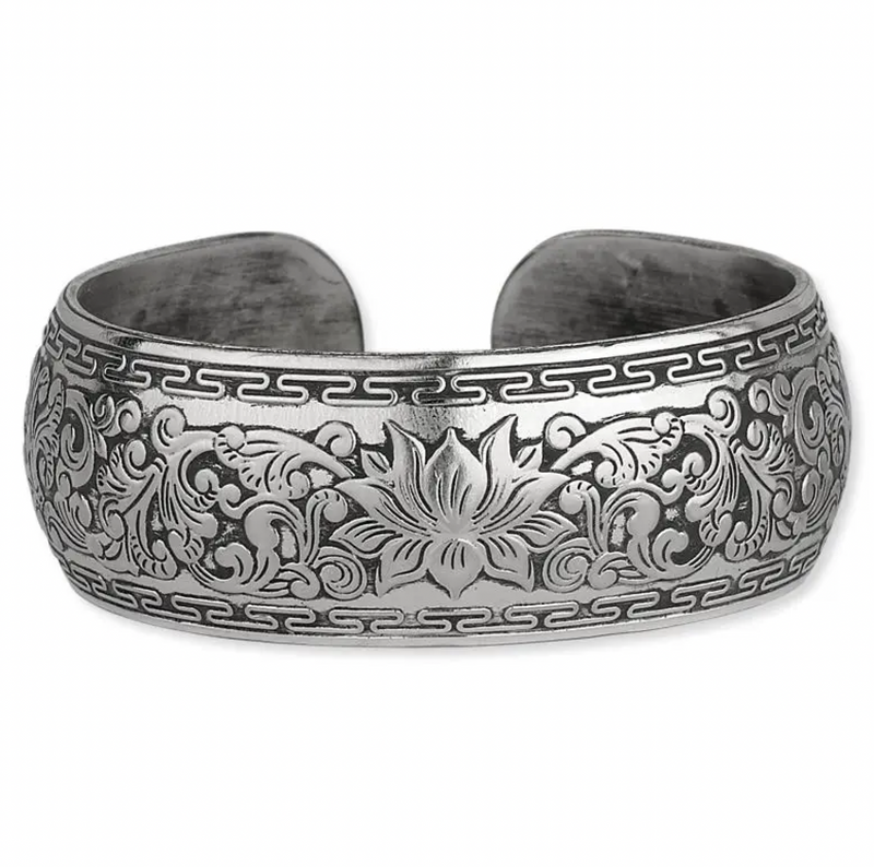 Lotus Cuff Bracelet