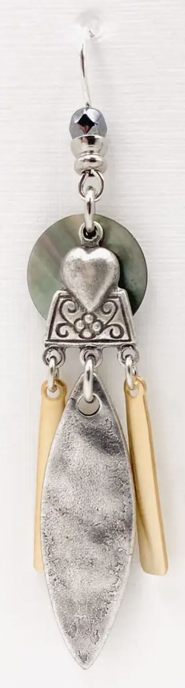 Two-Toned Nepal Earring