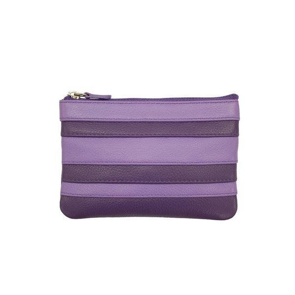 Purple Planet Leather Coin Bag