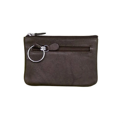 Black Leather Coin Bag