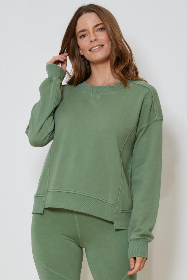 Seam Crop Sweatshirt