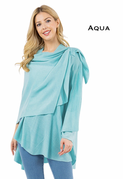 Loop Pull Thru Wrap Aqua