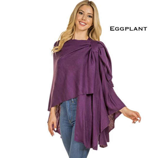 Loop Pull Thru Wrap Eggplant