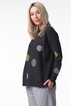 Stripe Spots Sweater