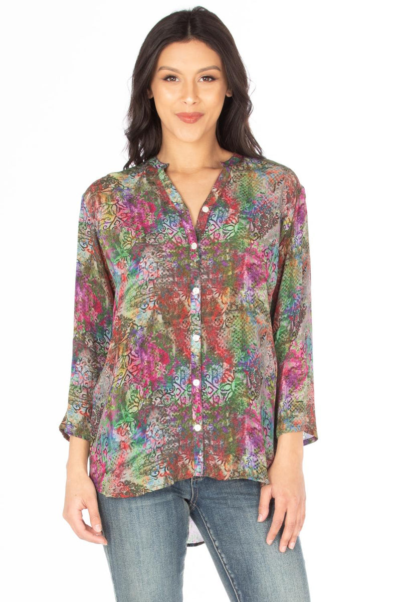 Earth Jewels Mandarin Shirt