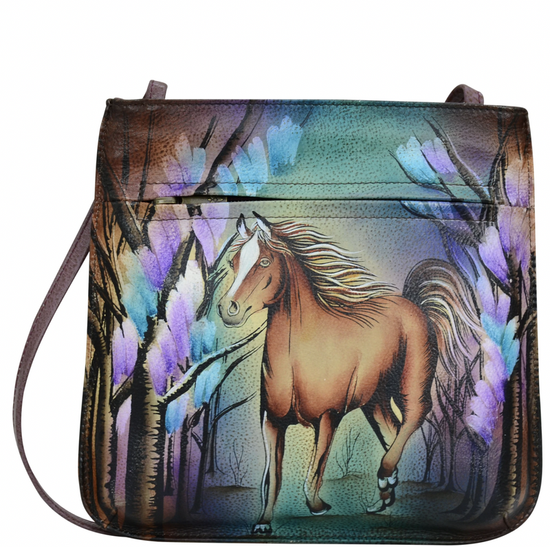 Handpainted Horse Crossbody